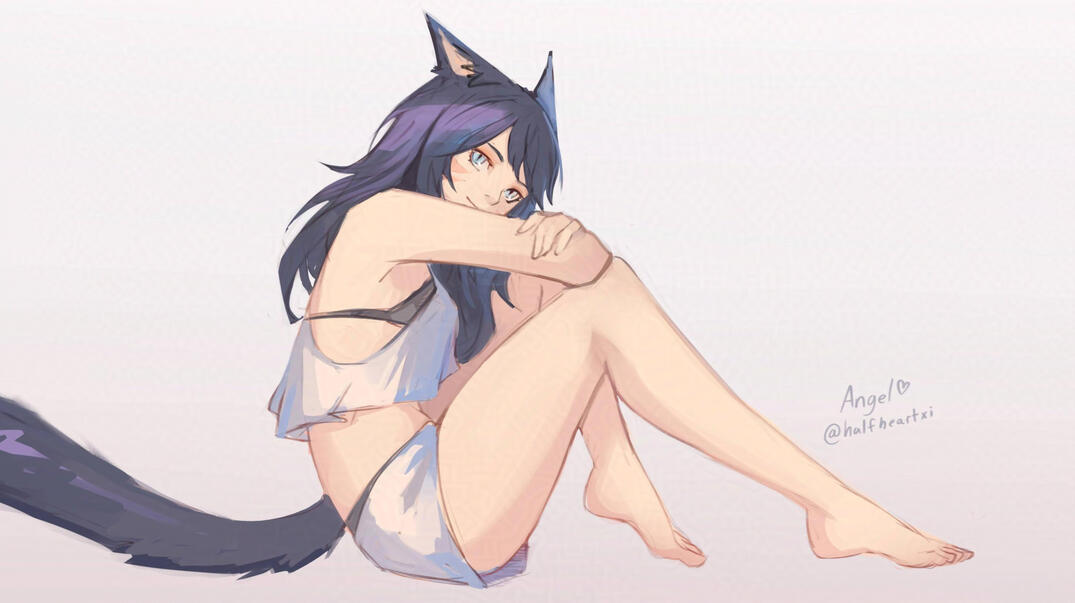 Cat Girl! A present I made for a friend.