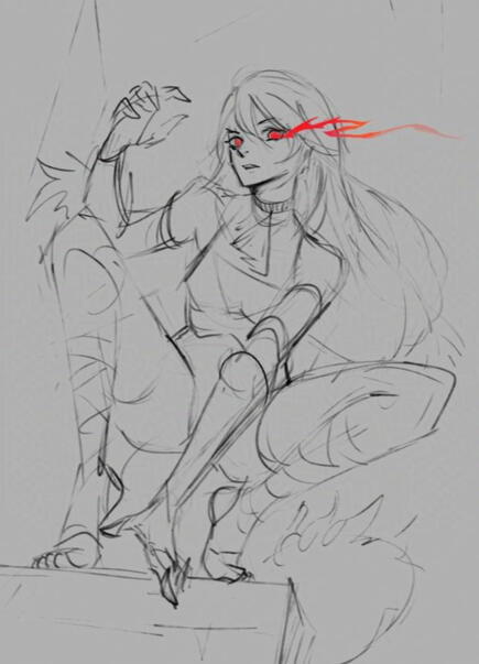 20 min~ Raven drawing