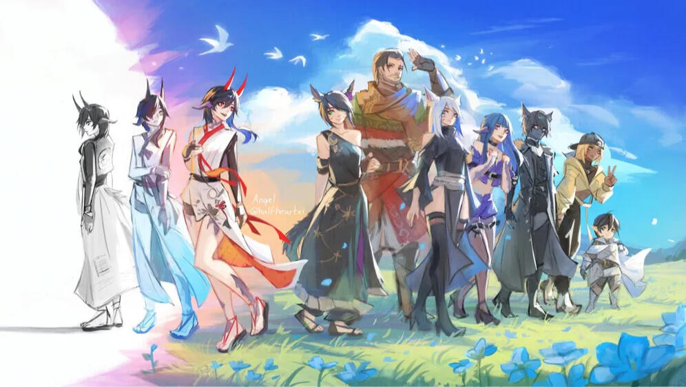FFXIV Fanfest Art Contest Entry, I was a runner up!