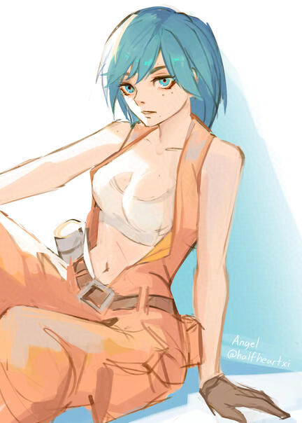 Fanart of P from Motorslice
