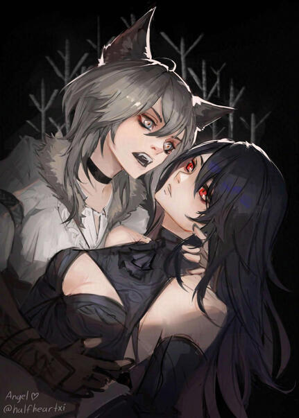 Wolf and Raven